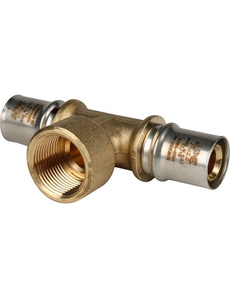 Тройник переходной STOUT 20x3/4"х20 ВР для металлопластиковых труб пресс