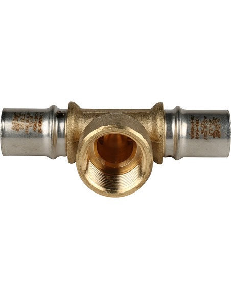 Тройник переходной STOUT 20x3/4"х20 ВР для металлопластиковых труб пресс