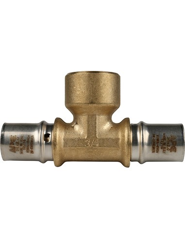 Тройник переходной STOUT 20x3/4"х20 ВР для металлопластиковых труб пресс