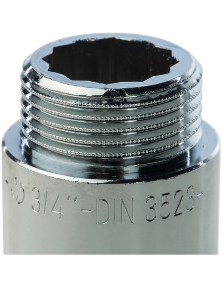 Удлинитель хромированный STOUT 3/4"х40 ВР-НР
