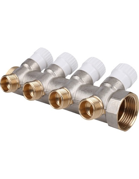 Коллектор распределительный STOUT 1", 4 вых 1/2"