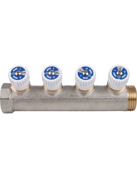 Коллектор распределительный STOUT 1", 4 вых 1/2"