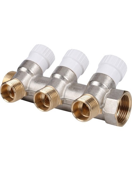 Коллектор распределительный STOUT 3/4", 3 вых. 1/2"