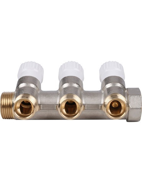 Коллектор распределительный STOUT 3/4", 3 вых. 1/2"