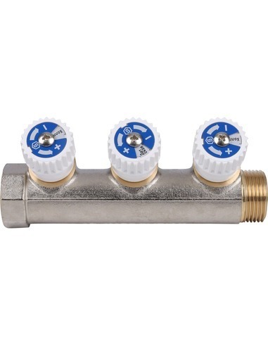 Коллектор распределительный STOUT 3/4", 3 вых. 1/2"