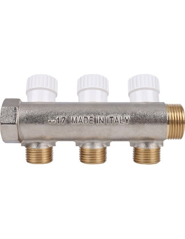 Коллектор распределительный STOUT 3/4", 3 вых. 1/2"