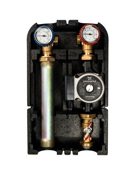 Насосная группа STOUT с прямым контуром 1" с насосом