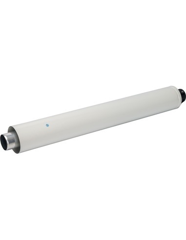 Труба с наконечником STOUT Ø60/100 - 830мм оголовок из пластика