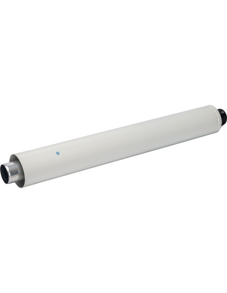 Труба с наконечником STOUT Ø60/100 - 830мм оголовок из пластика