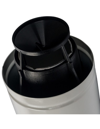 Труба с наконечником STOUT Ø60/100 - 830мм оголовок из пластика