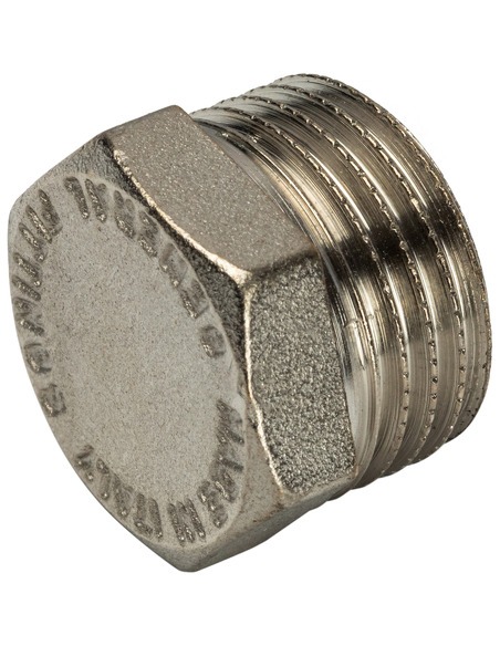 Заглушка никелированная STOUT 1/2" НР