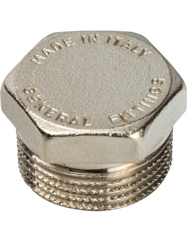 Заглушка никелированная STOUT 3/4" НР