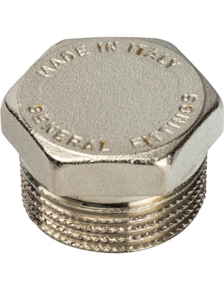 Заглушка никелированная STOUT 3/4" НР