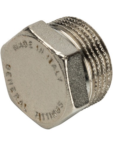 Заглушка никелированная STOUT 3/4" НР