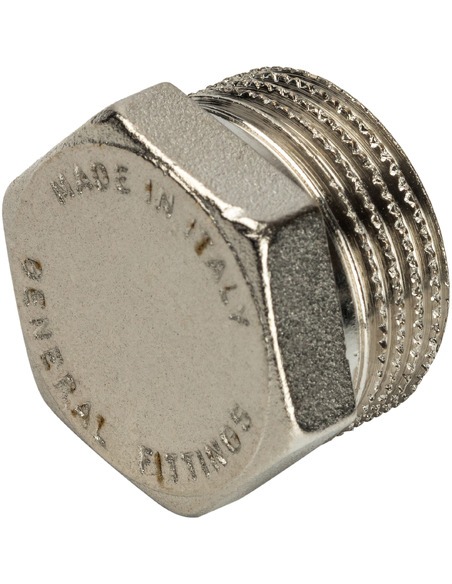 Заглушка никелированная STOUT 3/4" НР