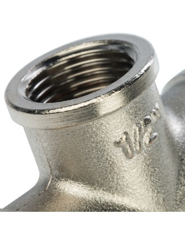 Тройник никелированный STOUT 1/2" ВР