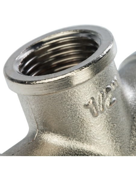 Тройник никелированный STOUT 1/2" ВР