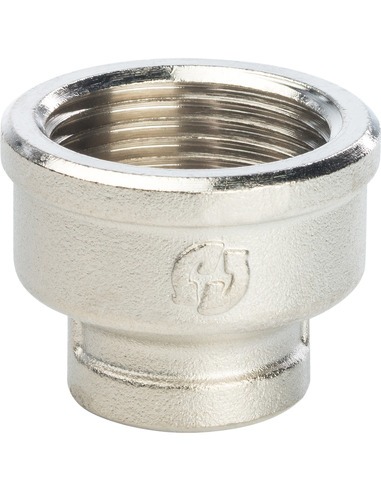 Муфта переходная никелированная STOUT 1"х1/2" ВР