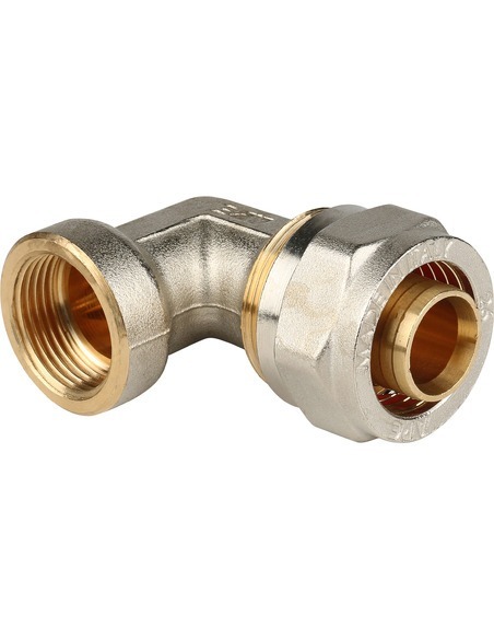 Угольник STOUT 26x3/4" ВР для металлопластиковых труб обжим