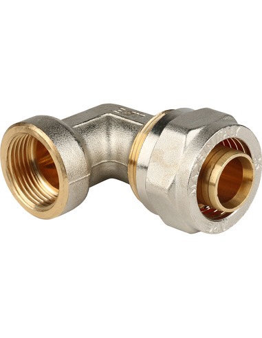 Угольник STOUT 26x3/4" ВР для металлопластиковых труб обжим