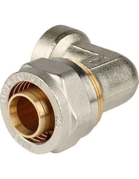 Угольник STOUT 26x3/4" ВР для металлопластиковых труб обжим