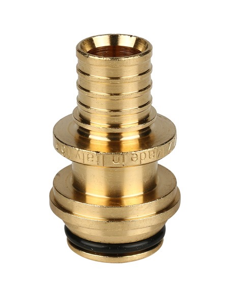 Переходник STOUT 16x3/4" ВР с накидной гайкой (евроконус) для труб из сшитого полиэтилена