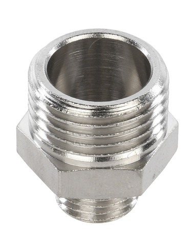 Ниппель переходной никелированный STOUT 1/2"х1/4" НР
