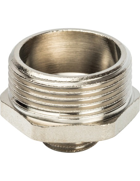 Ниппель переходной никелированный STOUT 1 1/4"х1/2" НР