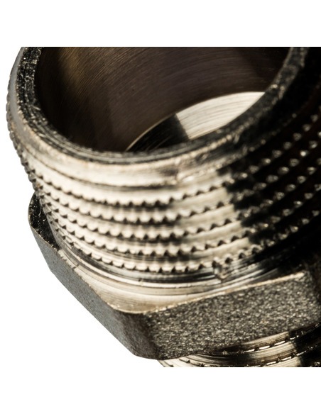 Ниппель переходной никелированный STOUT 3/4"х1/2" НР