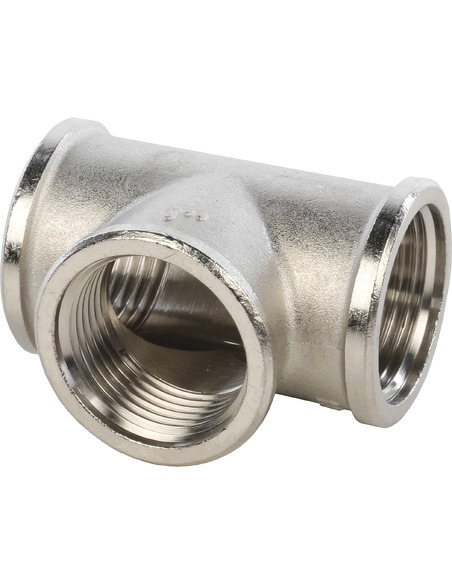 Тройник никелированный STOUT 1" ВР