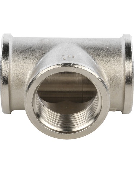 Тройник никелированный STOUT 1" ВР