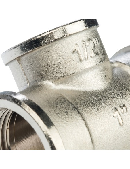 Тройник переходной никелированный STOUT 1"х1/2"х1" ВР Тройник переходной никелированный STOUT 1"х1/2"х1" ВР