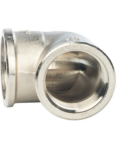 Угольник никелированный STOUT 1" ВР