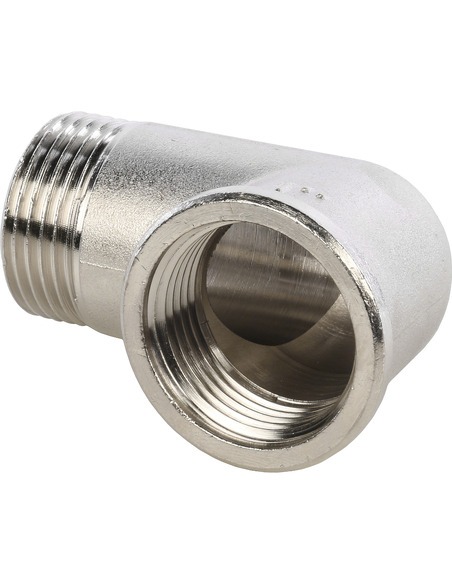 Угольник никелированный STOUT 1" ВР-НР