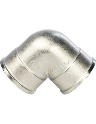 Угольник никелированный STOUT 1 1/4" ВР