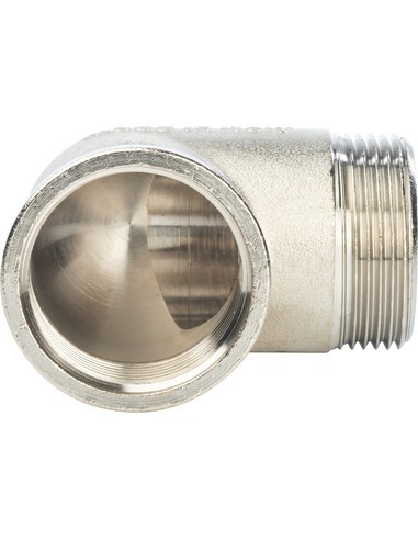 Угольник никелированный STOUT 1 1/4" ВР-НР