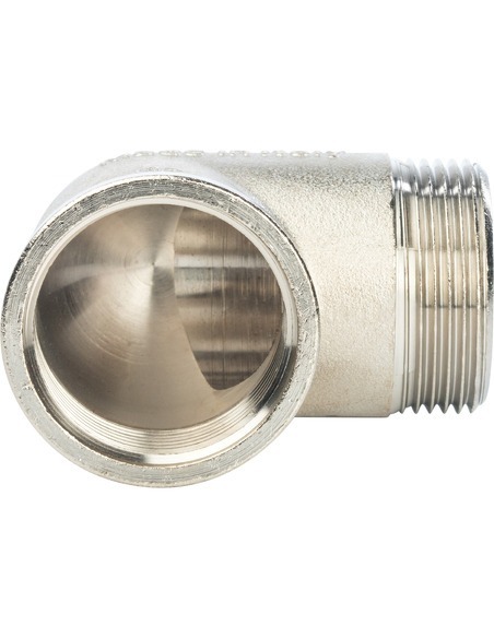 Угольник никелированный STOUT 1 1/4" ВР-НР