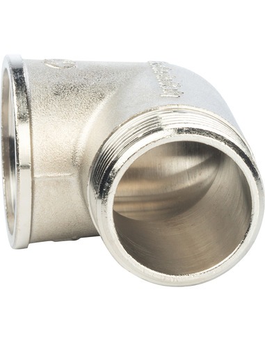 Угольник никелированный STOUT 1 1/4" ВР-НР