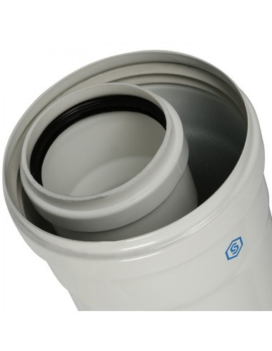 Труба удлинитель STOUT Ø60/100 - 2000мм конденсац.