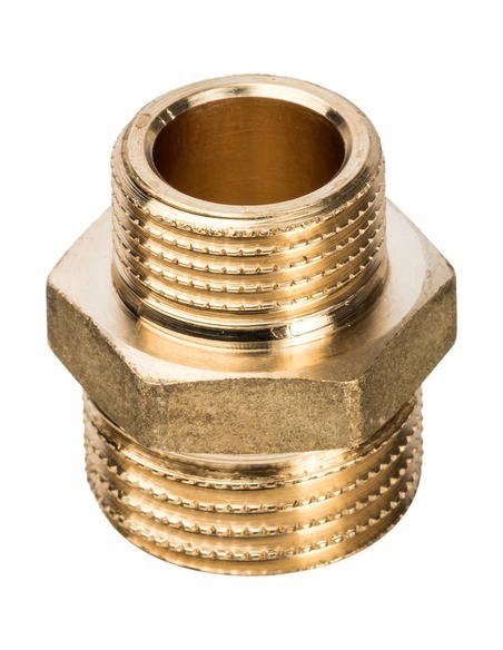 Ниппель переходной STOUT 1/2"х3/8" НР Ниппель переходной STOUT 1/2"х3/8" НР