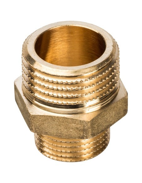 Ниппель переходной STOUT 1/2"х3/8" НР Ниппель переходной STOUT 1/2"х3/8" НР