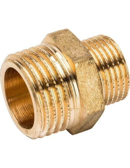 Ниппель переходной STOUT 1/2"х3/8" НР Ниппель переходной STOUT 1/2"х3/8" НР