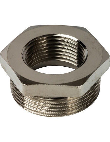 Футорка никелированная STOUT 1 1/2"х1" НР-ВР