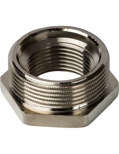 Футорка никелированная STOUT 1 1/2"х1" НР-ВР