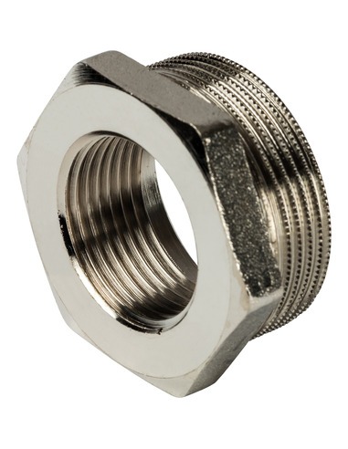 Футорка никелированная STOUT 1 1/2"х1" НР-ВР