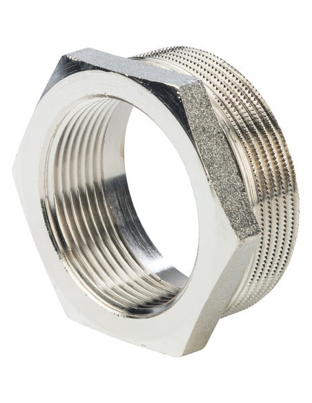 Футорка никелированная STOUT 2"х1 1/2" НР-ВР