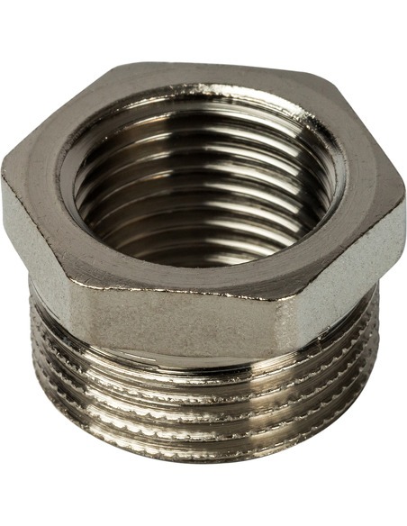 Футорка никелированная STOUT 3/4"х1/2" НР-ВР