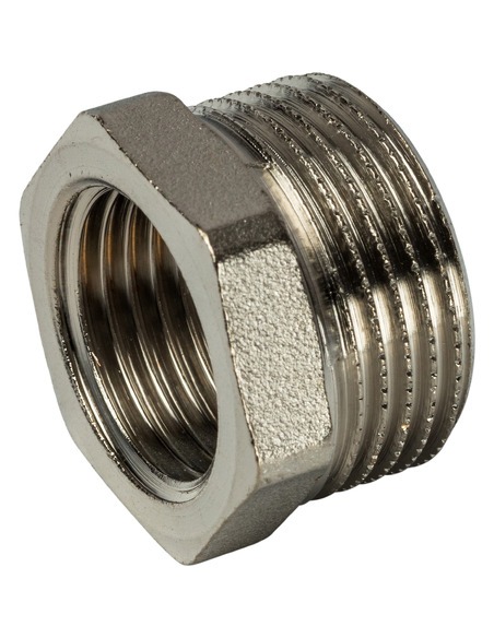 Футорка никелированная STOUT 3/4"х1/2" НР-ВР