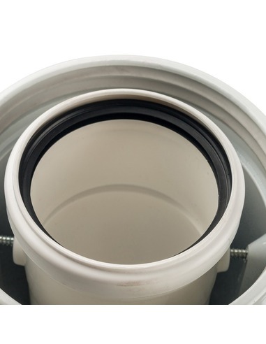 Адаптер котла STOUT Ø60/100 - 90° подключение через фланец конденсац.