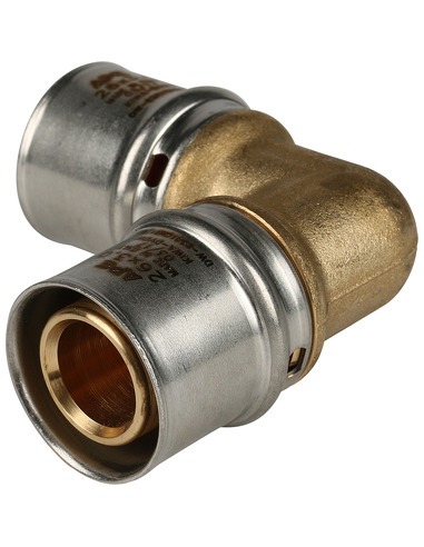 Угольник STOUT 26х90° для металлопластиковых труб пресс